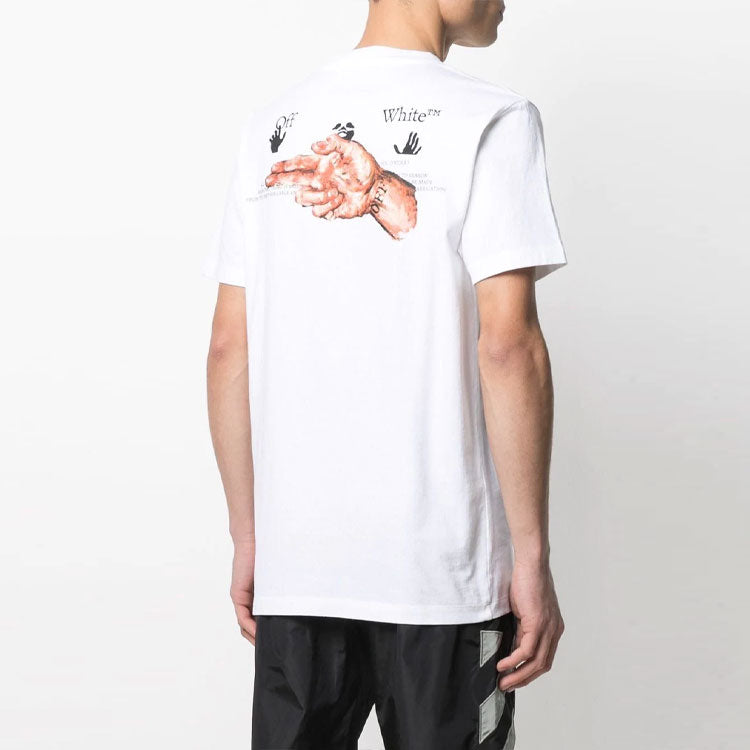 Off-White SS21 Printing Short Sleeve White OMAA027R21JER0110131
