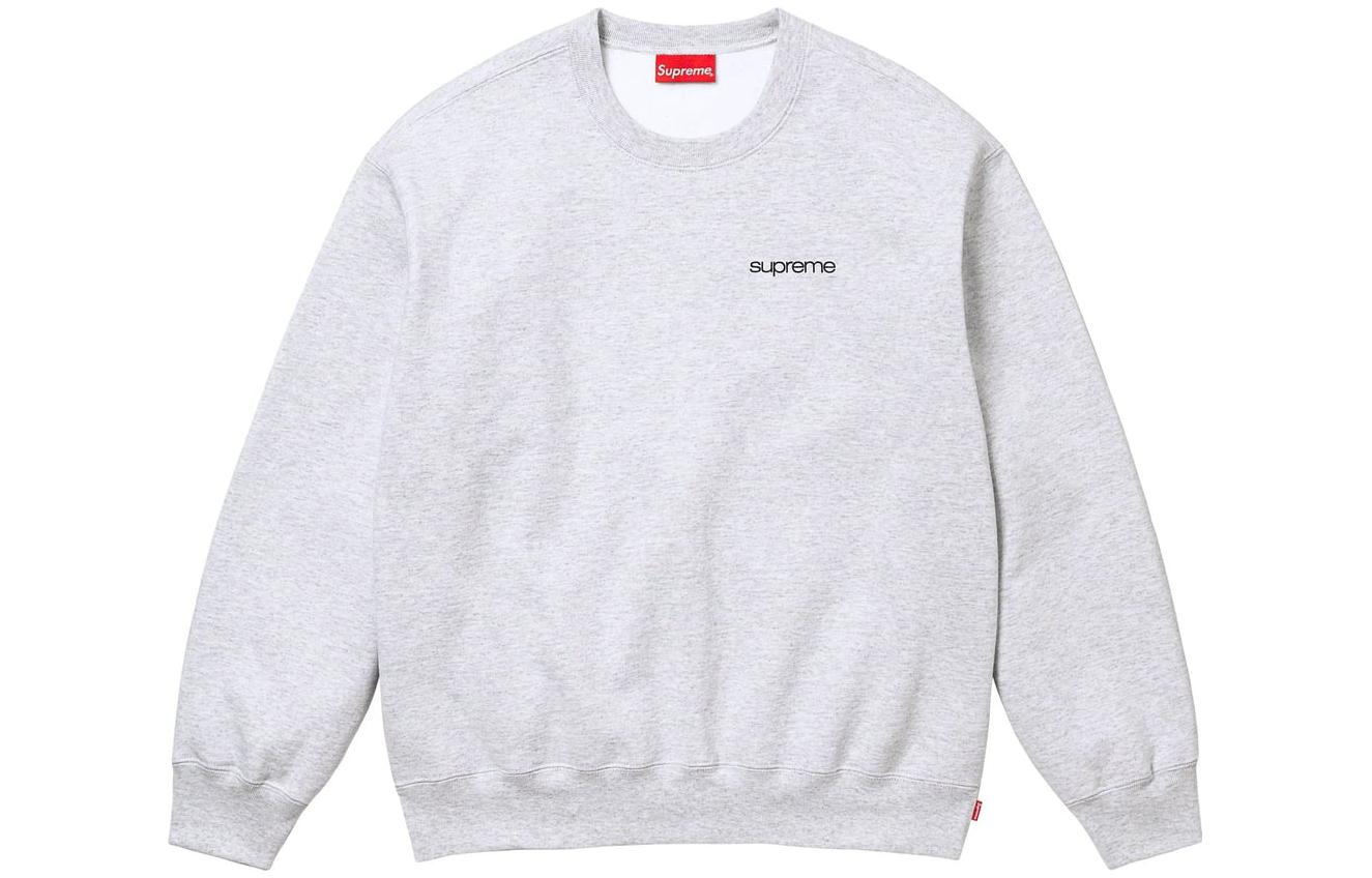 Supreme FW23 Week10 NYC Crewneck Logo Sweater 'White' SUP-FW23-174