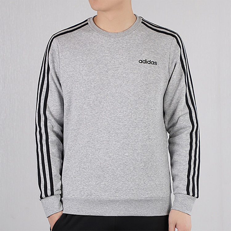 adidas logo Applique Casual Sports Shirt Men Grey DU0486