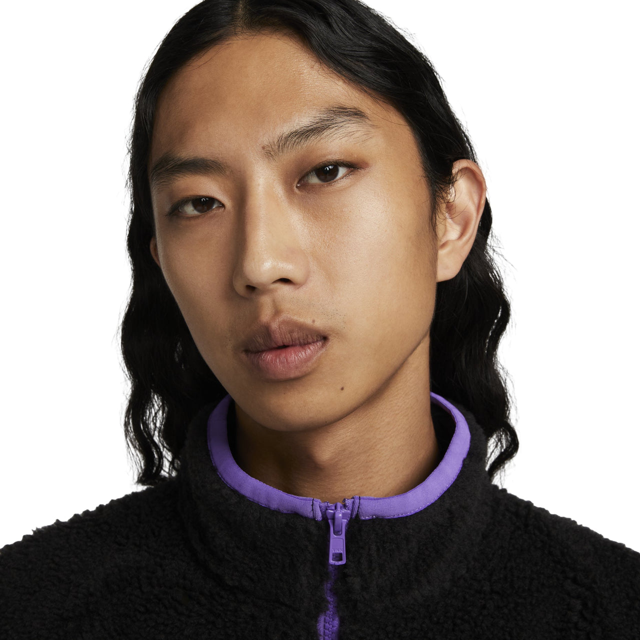 Nike Club Winter half-zip fleece jacket 'Black purple' DQ4881-010