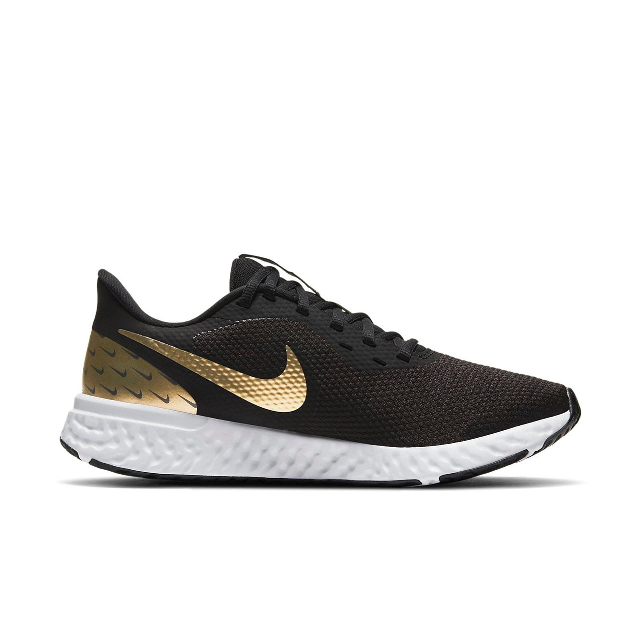 (WMNS) Nike Revolution 5 Premium 'Black Metallic Gold' CV0158-001