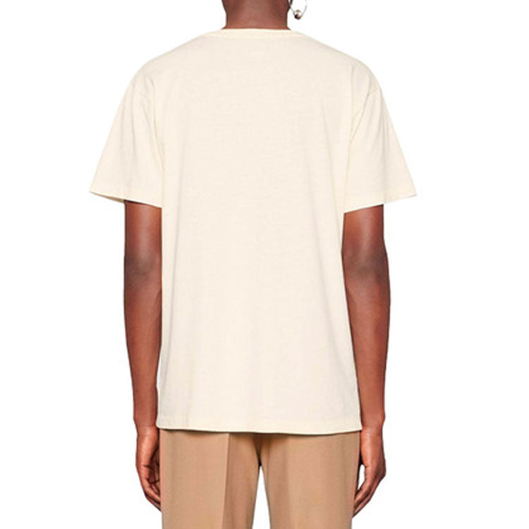 Gucci Interlocking G-Shaped Short-Sleeved For Men White 493117-X3Q35-7373