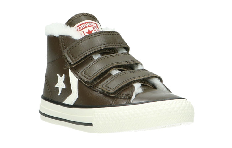 Converse Star Player EV 3V Kid's Trainers Brown/White 658153C