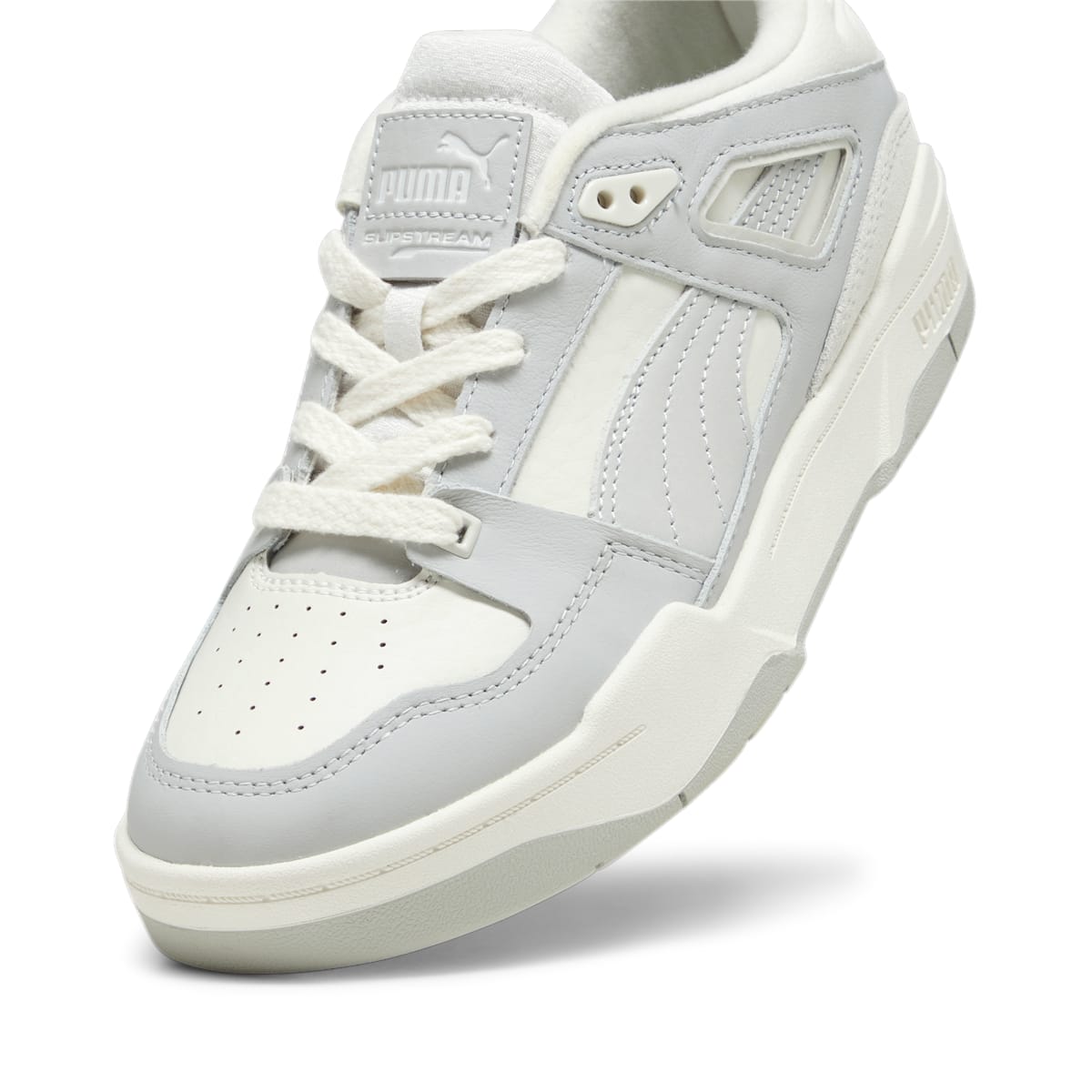 (WMNS) PUMA Slipstream Lo 'Self-Love Ash Grey Frosted Ivory' 393049-02