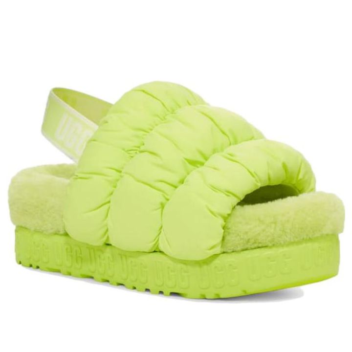 (WMNS) UGG Schrunchita 'Neon Green' 1140192-PCHR