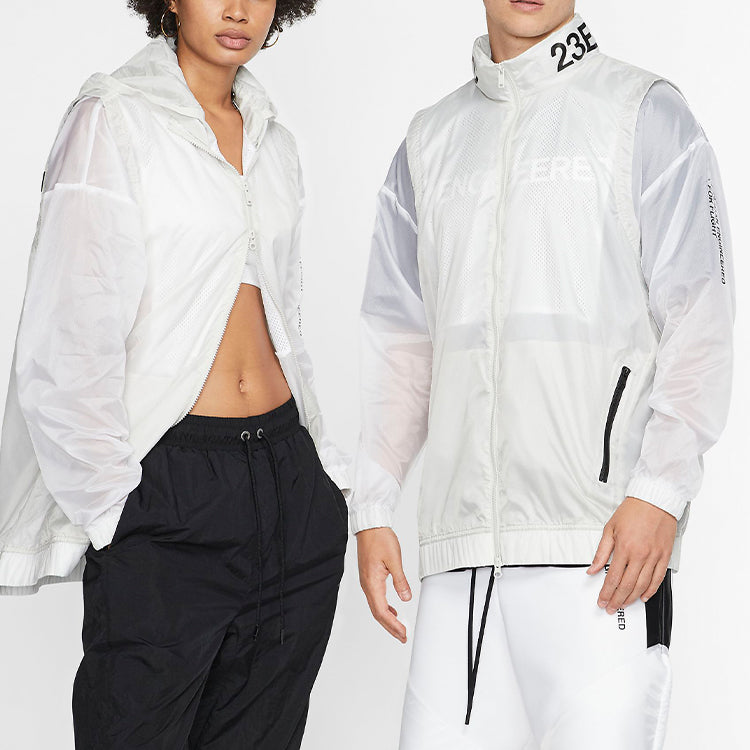 Air Jordan Unisex Engineer Hooded Jacket White AT9776-100