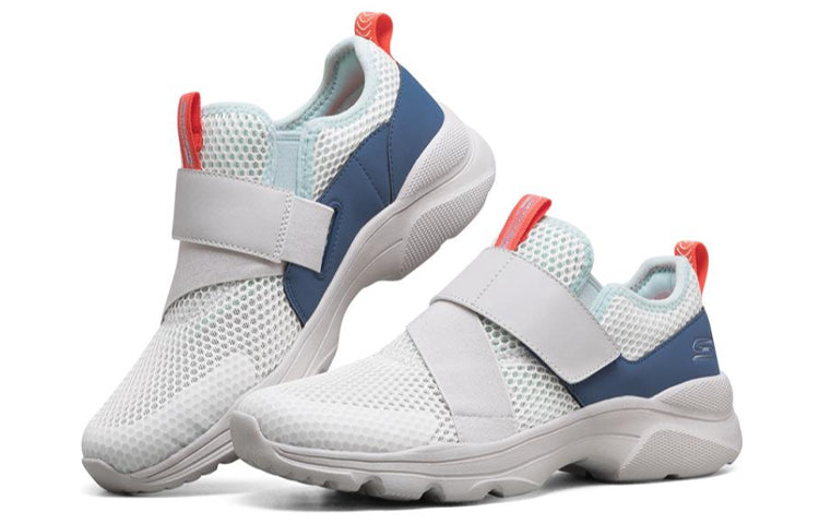 (WMNS) Skechers Bobs Frontier Running Shoes White/Grey/Blue 117011-NTGY