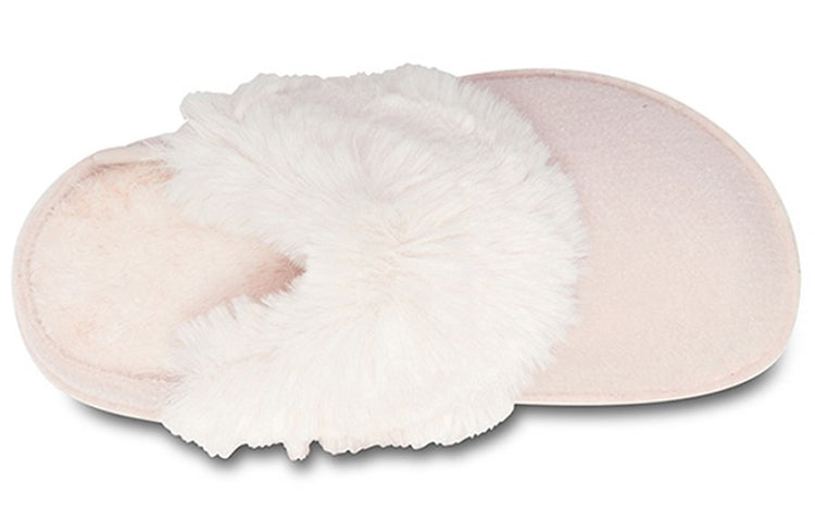 (WMNS) Crocs Mule Fur Slippers 'Pink' 205394-6OD