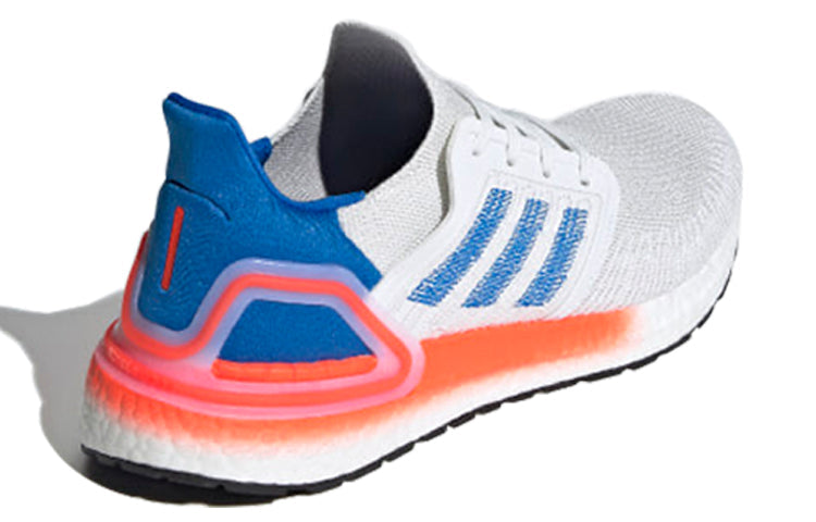 adidas Ultraboost 20 'Crystal White Glow Blue Solar Red' EG0708