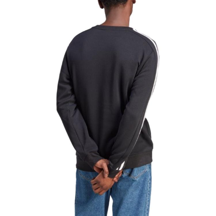 adidas Essentials Fleece 3-Stripes Sweatshirt 'Black' IB4027