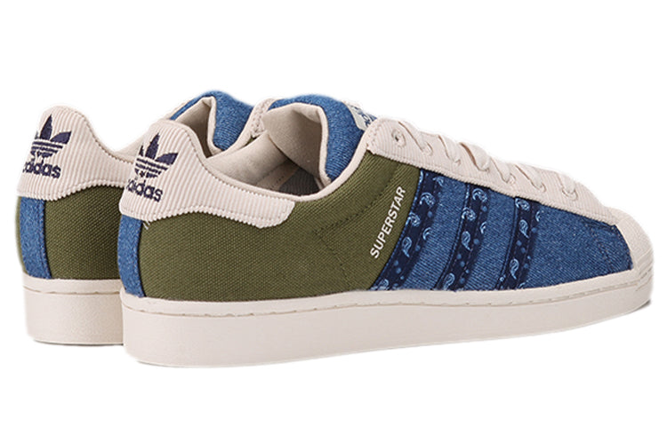 adidas originals Superstar Shoes 'White Green Blue' H04295