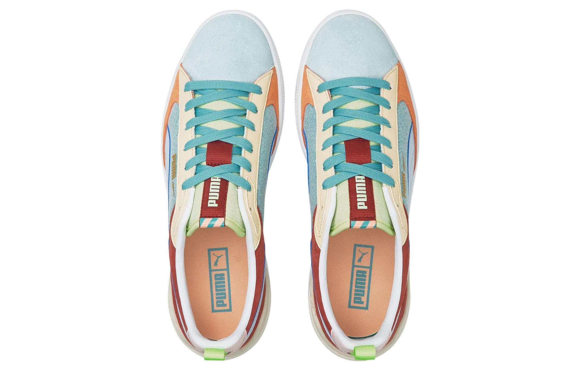 PUMA Suede Block Wt Foam Strip 2 'Blue Red White' 383895-02