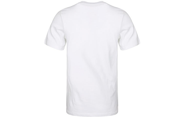 adidas originals Trefoil Alphabet Logo Round Neck Short Sleeve White FM3789