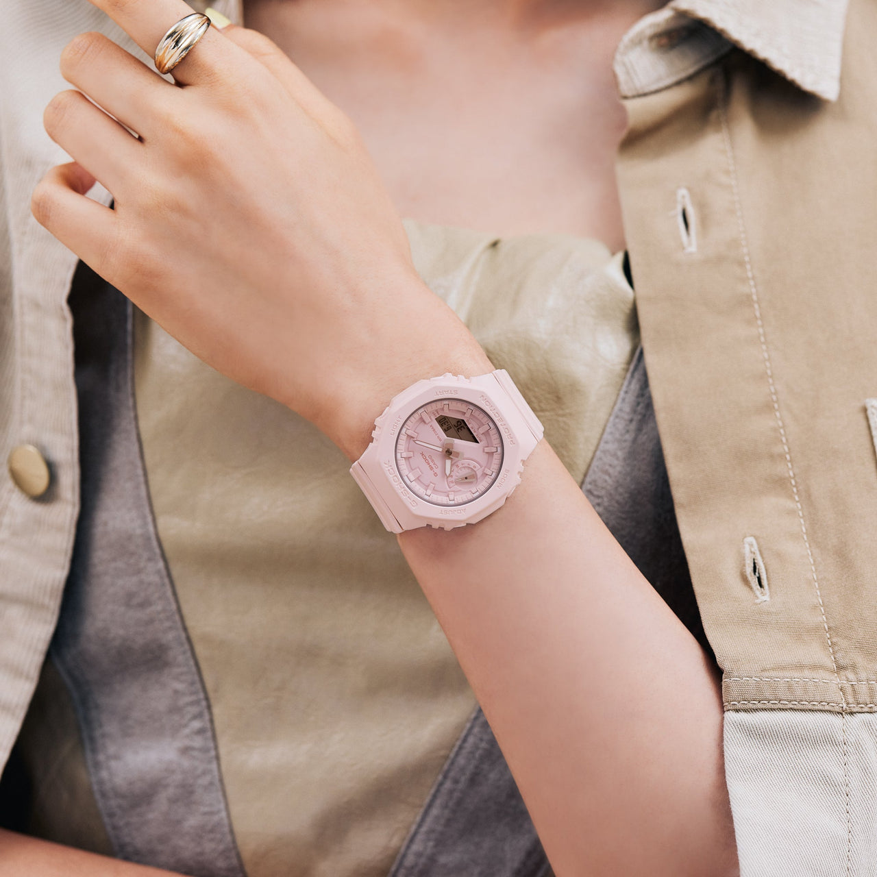 CASIO G-Shock Analog-Digital 'Pink' GMA-S2100BA-4APR
