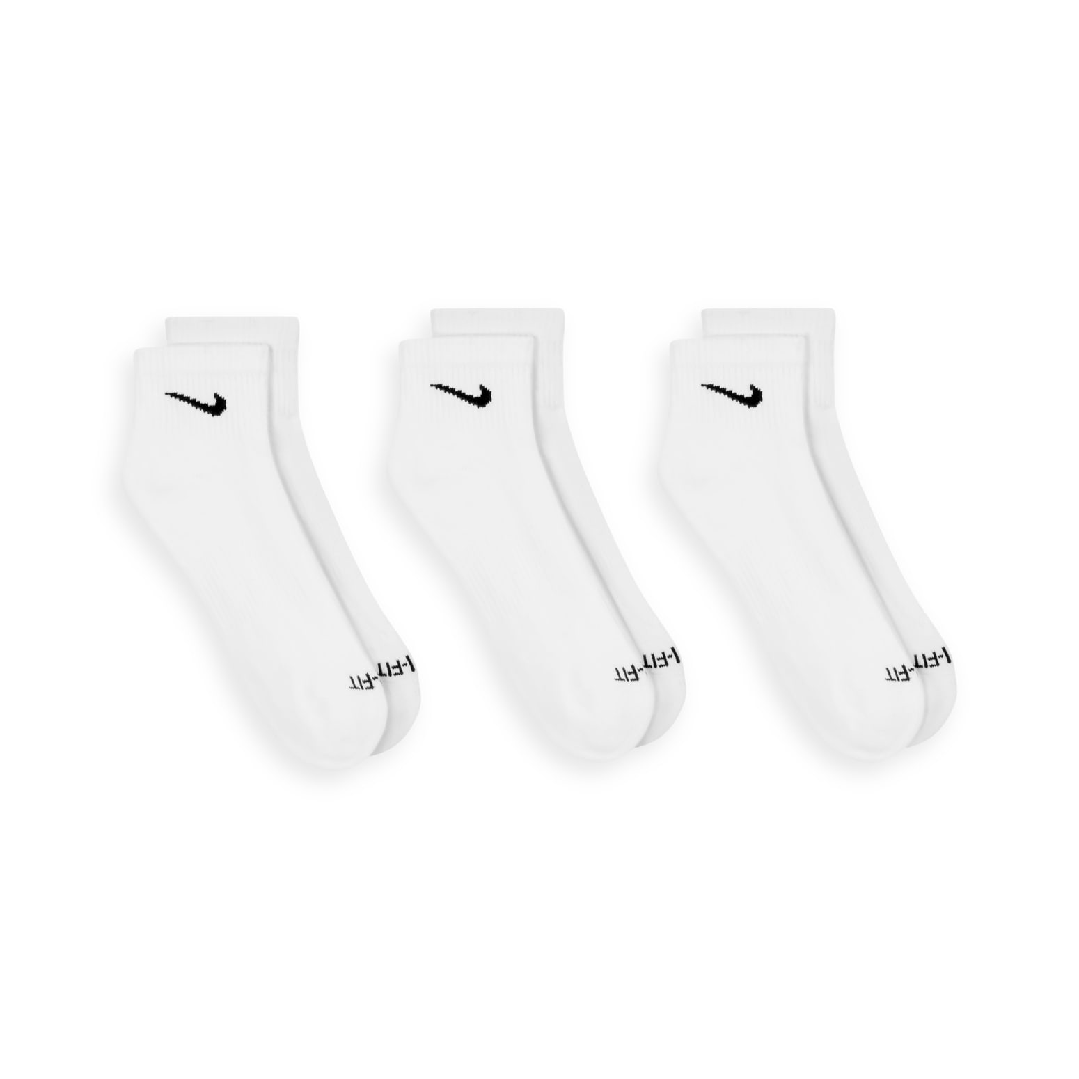 Nike Everyday Plus Cushioned Ankle Socks 'White Black' SX6890-100