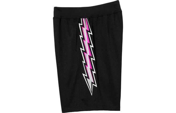 Supreme SS18 Bolt Basketball Short Black Mesh Flash Sports Shorts Unisex SUP-SS18-407