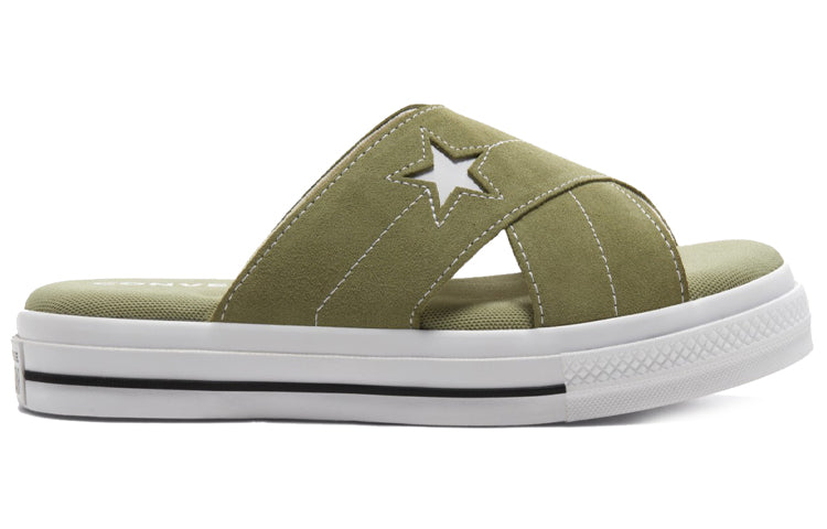 (WMNS) Converse One Star Slip Sandal Thick Sole Retro Low Top Sports Slippers 567723C