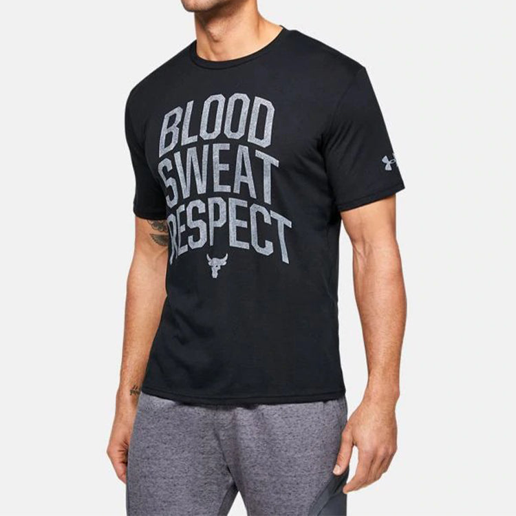 Men's Under Armour Project Rock BSR Short Sleeve Black 1351583-001