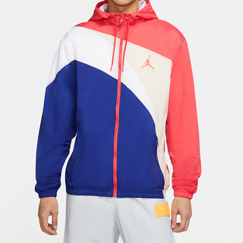Air Jordan Jumpman Wave Logo Jacket Multicolor Splicing CK6867-631