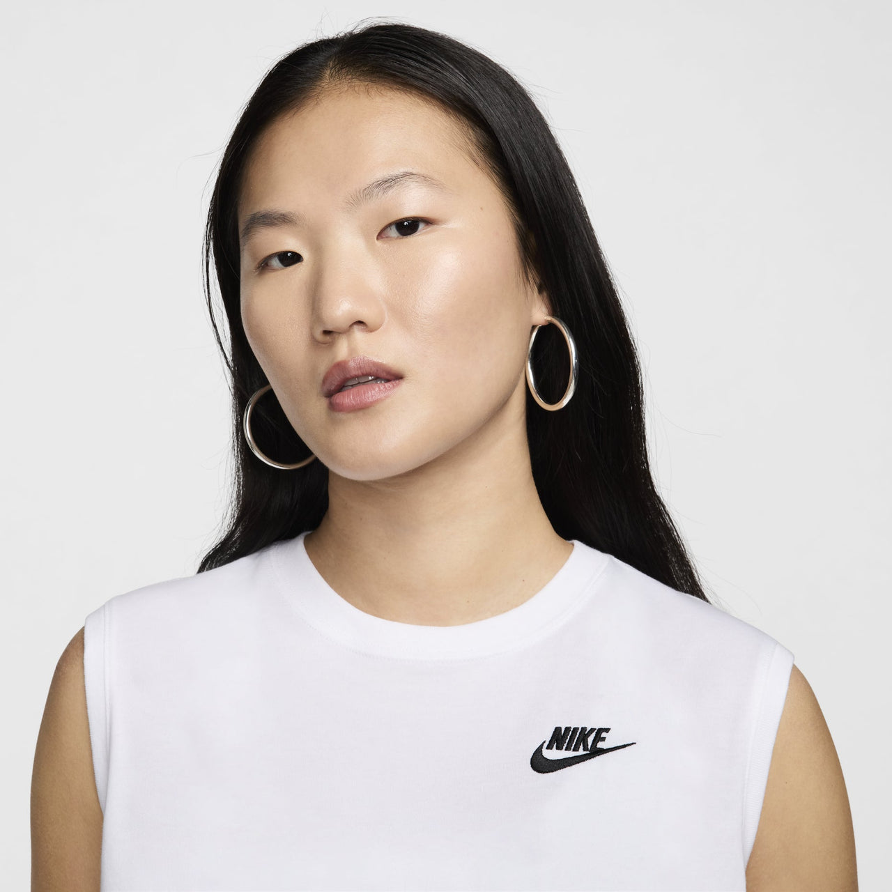 (WMNS) Nike Sportswear Club Sleeveless Cropped Top 'White' FV5506-100