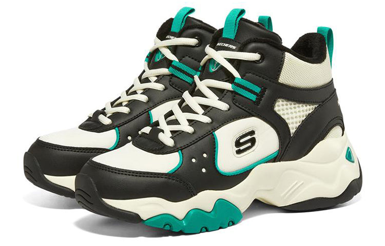 (WMNS) Skechers D'Lites 3.0 'Black Green White' 167266-BKNT