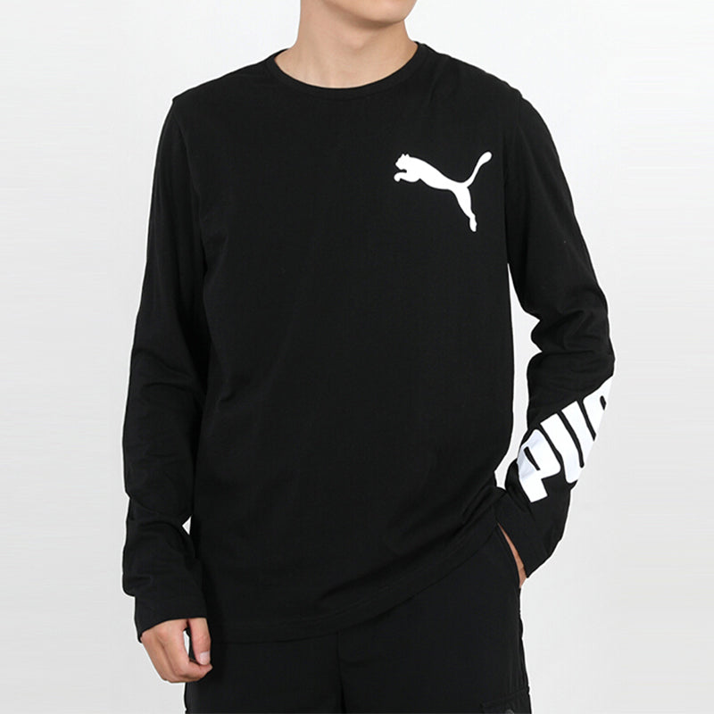 PUMA Casual Long Sleeve T-Shirt 'Black' 845979-01