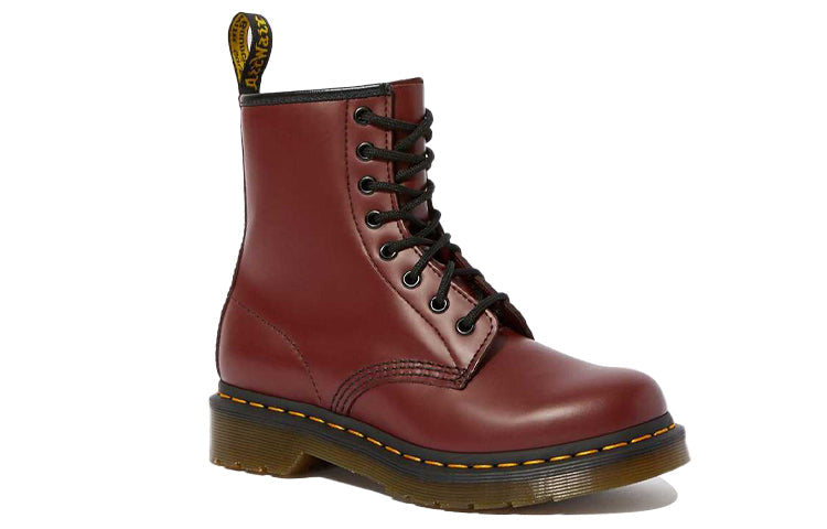 (WMNS) Dr. Martens 1460 Smooth Leather Lace Up Boots Dark Red 11821600
