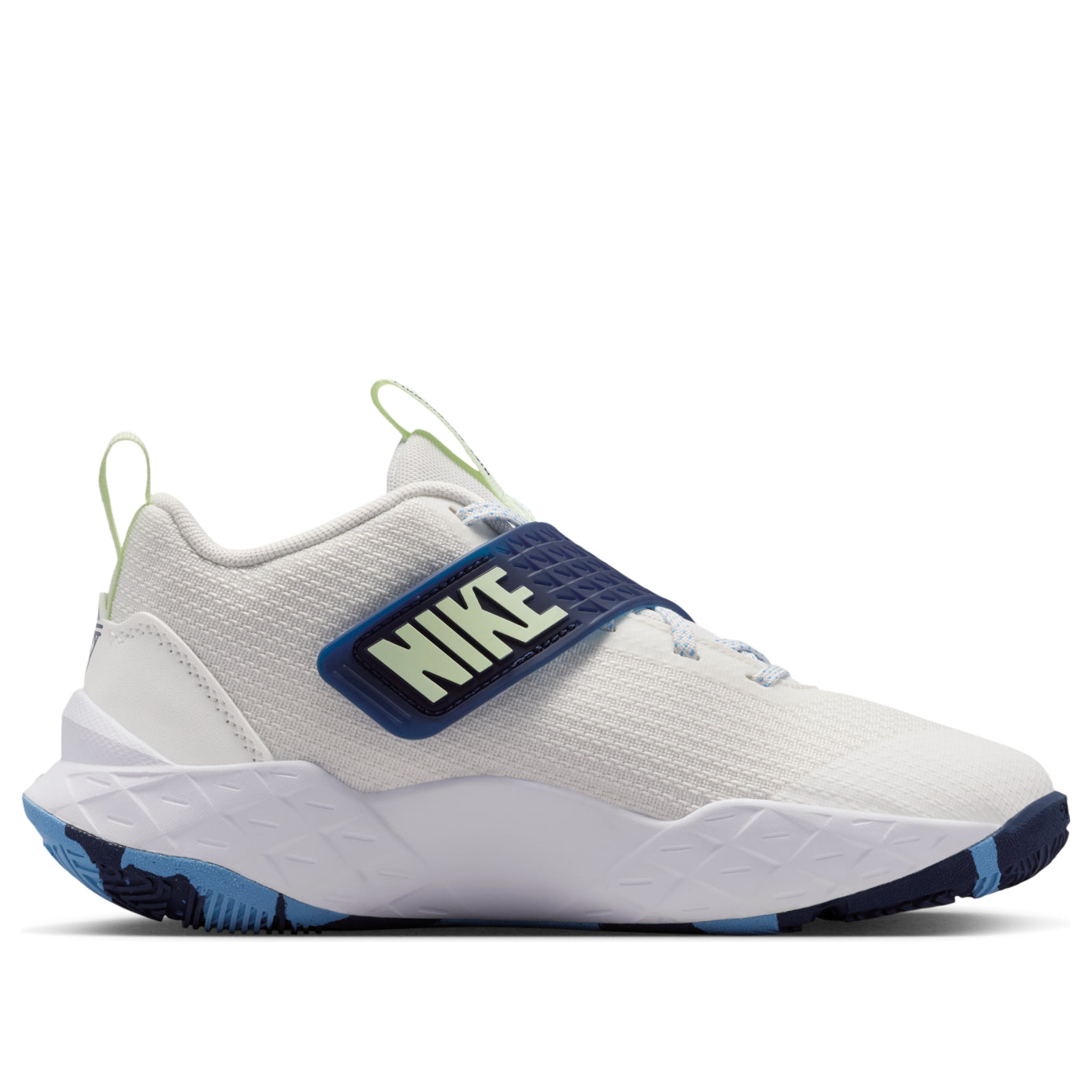 (GS) Nike Team Hustle D 12 'White Midnight Navy Volt Tint' HF6279-104