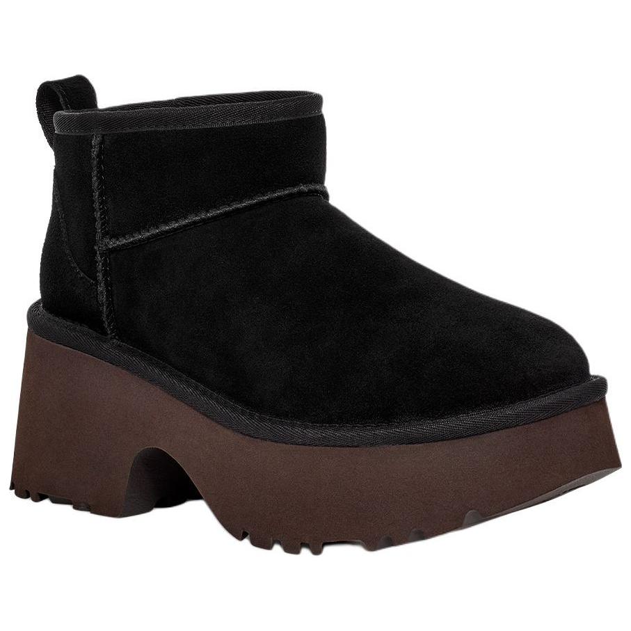 (WMNS) UGG Classic Ultra Mini New Heights 'Black' 1158311-BLK