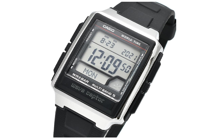 Men's CASIO Business Casual Stainless Steel Strap quartz Watch Small Business Mens Black Analog WV-59R-1AJF