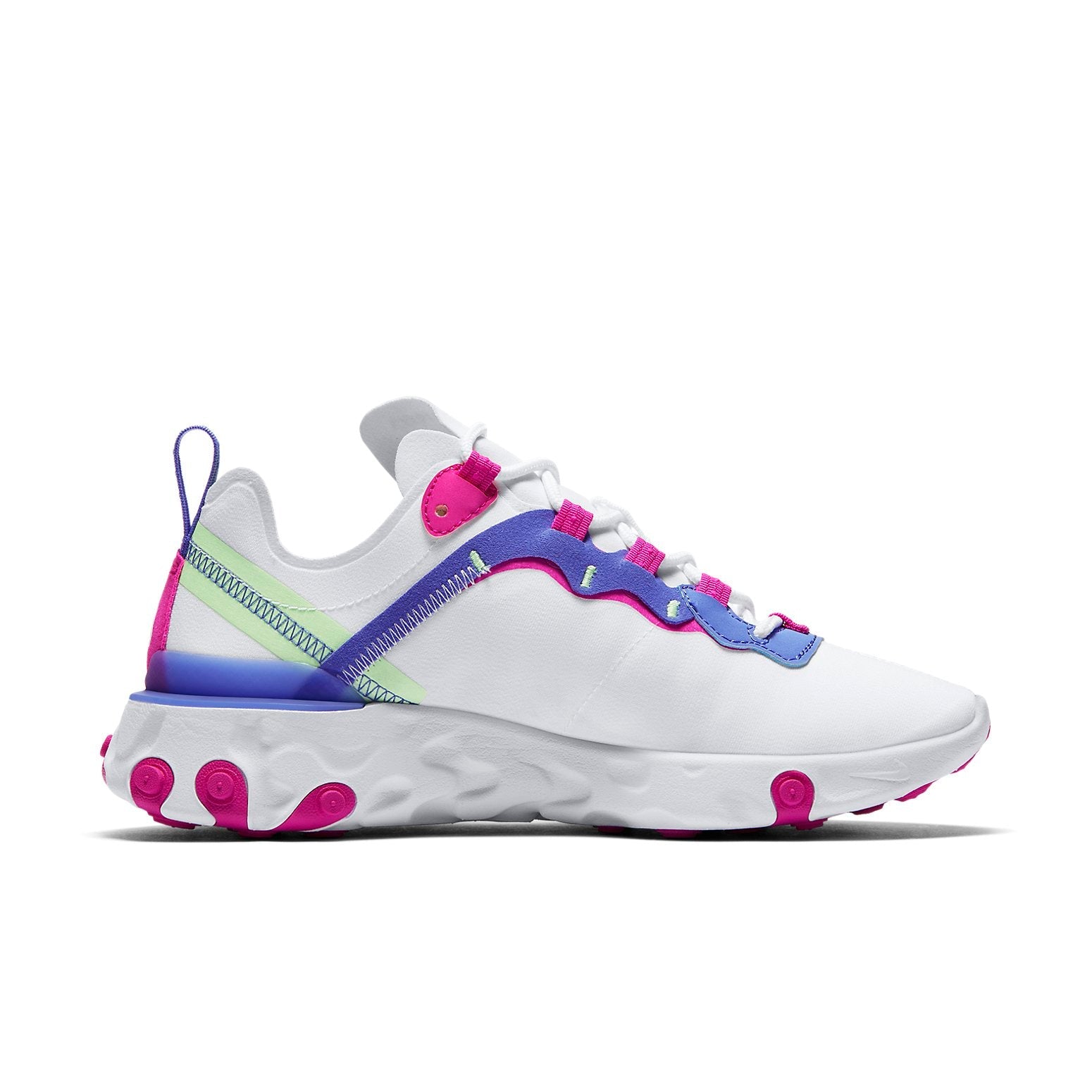 (WMNS) Nike React Element 55 'White Fire Pink' BQ2728-104