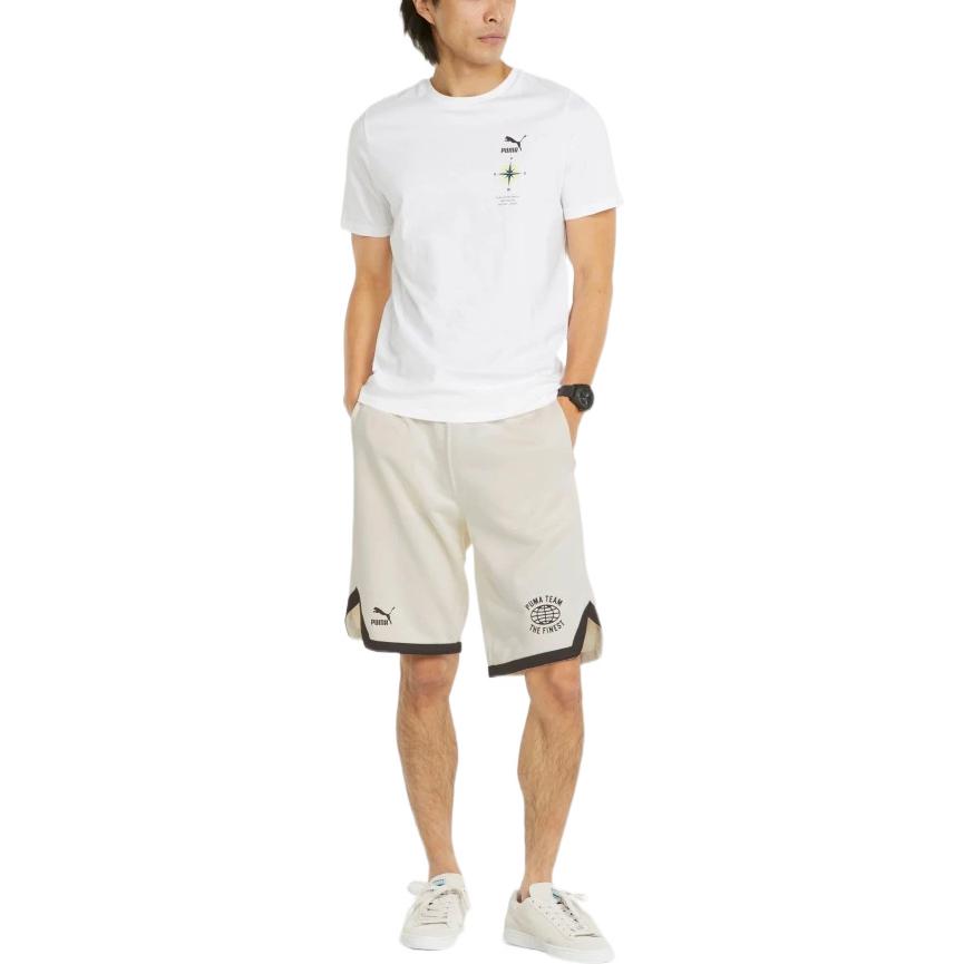 PUMA 8 Pt Logo Team Shorts 'White' 536923-65