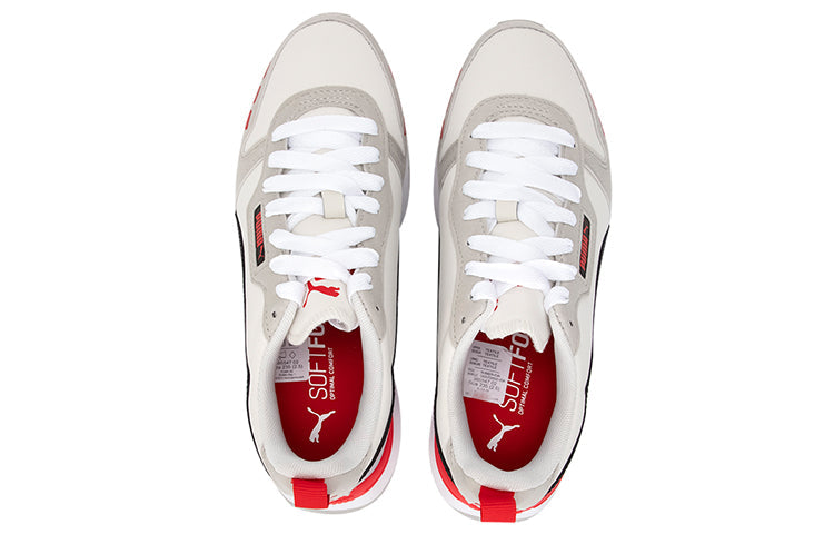 PUMA R78 Mesh 'Vaporous Grey High Risk Red' 385547-02