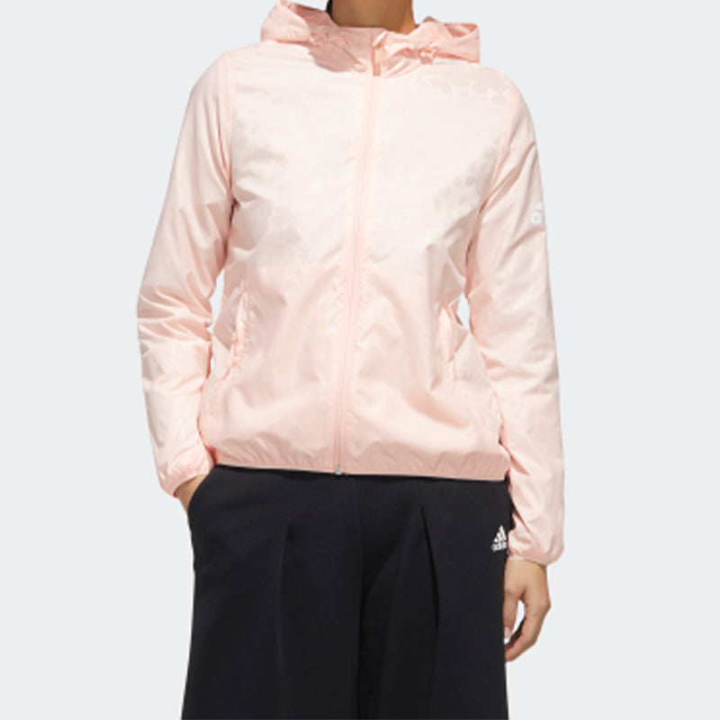 (WMNS) adidas Alphabet Logo Flower Sports Hooded Jacket Pink FM9305