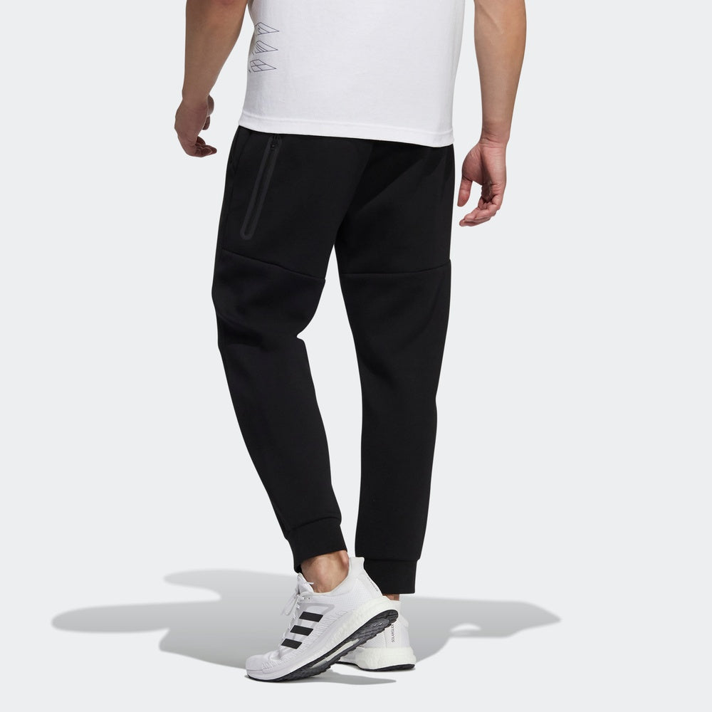 Men's adidas Solid Color Sports Pants/Trousers/Joggers Black H39217