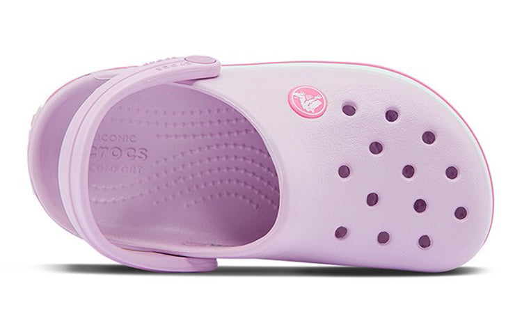(GS) Crocs Crocband Clog 'Pink White' 207006-6GD