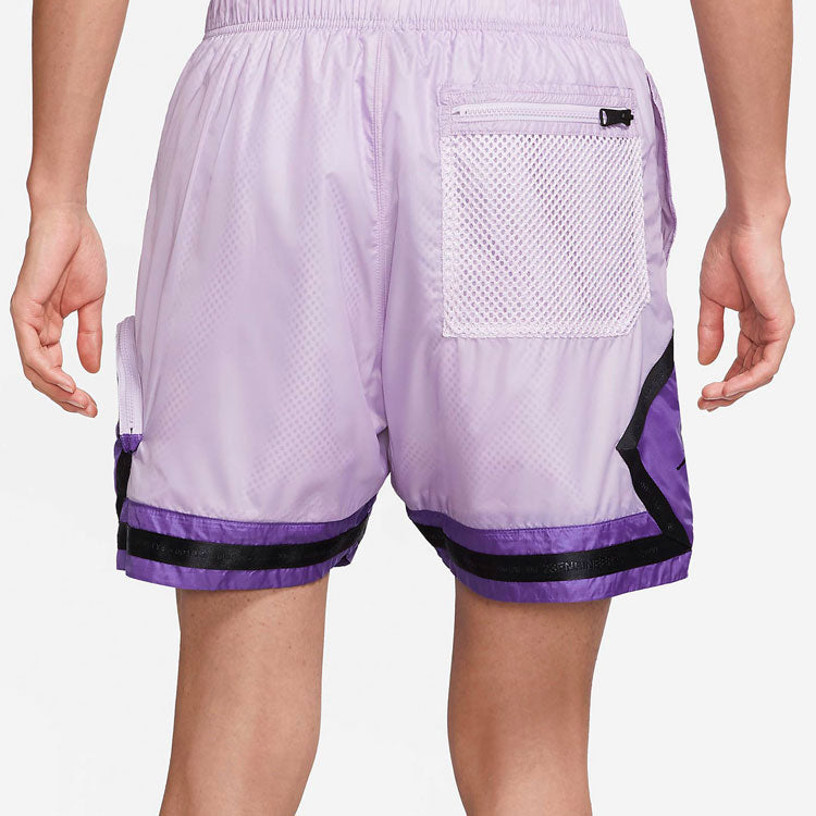 Air Jordan 23 Engineered Splicing Mesh Pocket Woven Sports Shorts Pink Purple DM1391-530