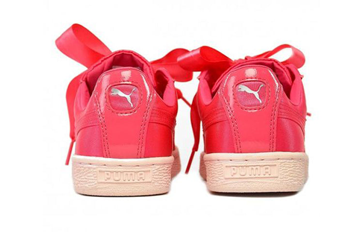 (GS) PUMA Basket Heart Tween Casual Sneakers Pink 365141-01