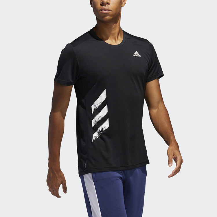 adidas Run It Tee Pb Sports Short Sleeve Black FR8382