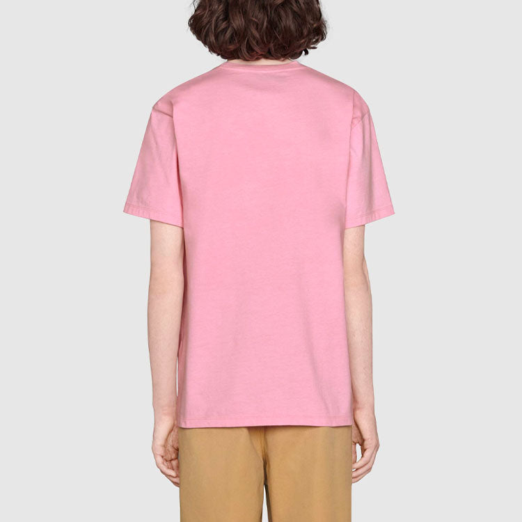 Gucci x Freya Hartas FW21 Crossover animal Printing Short Sleeve Pink 548334-XJDJW-5904