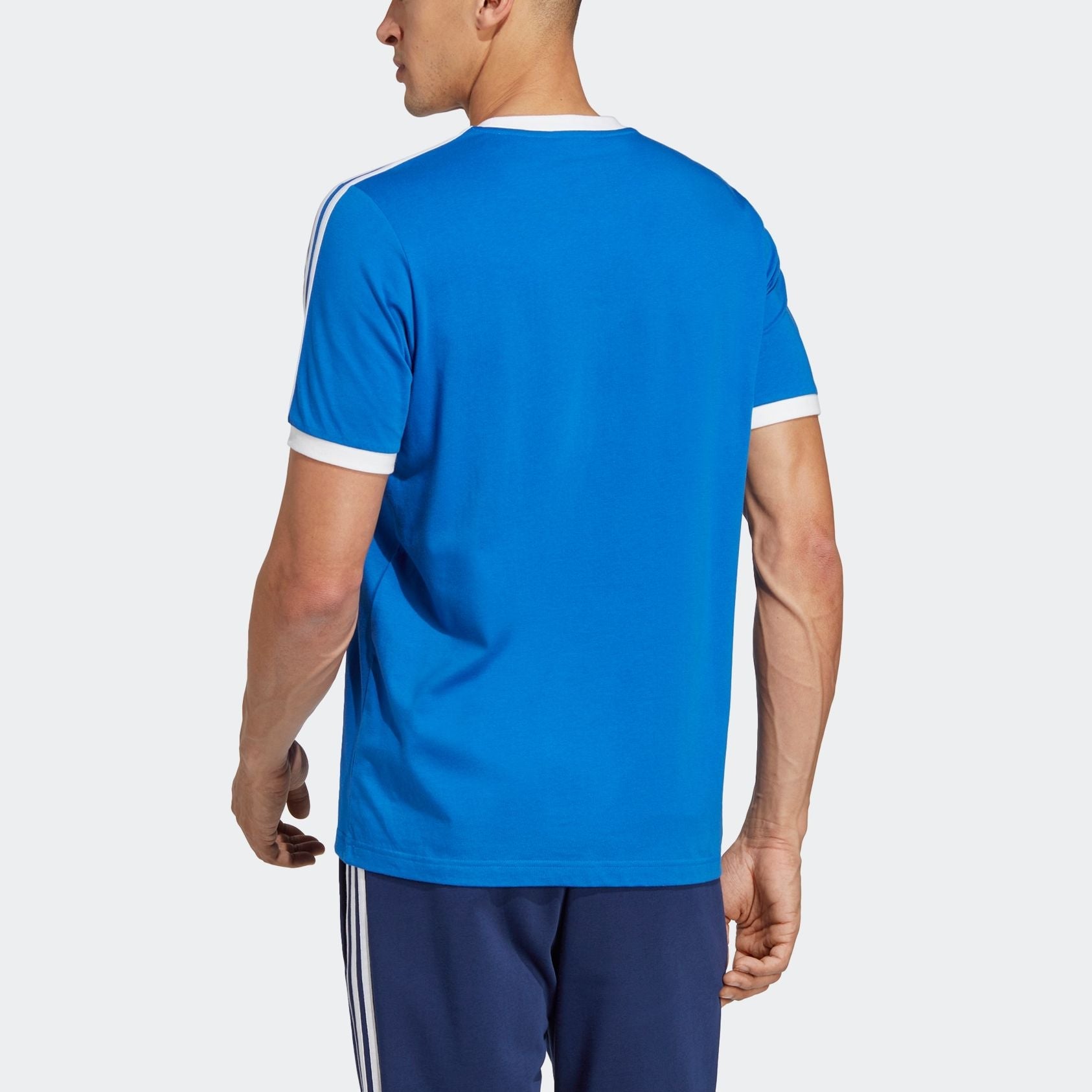 adidas Italy 3-Stripes Tee 'Blue' HT2185
