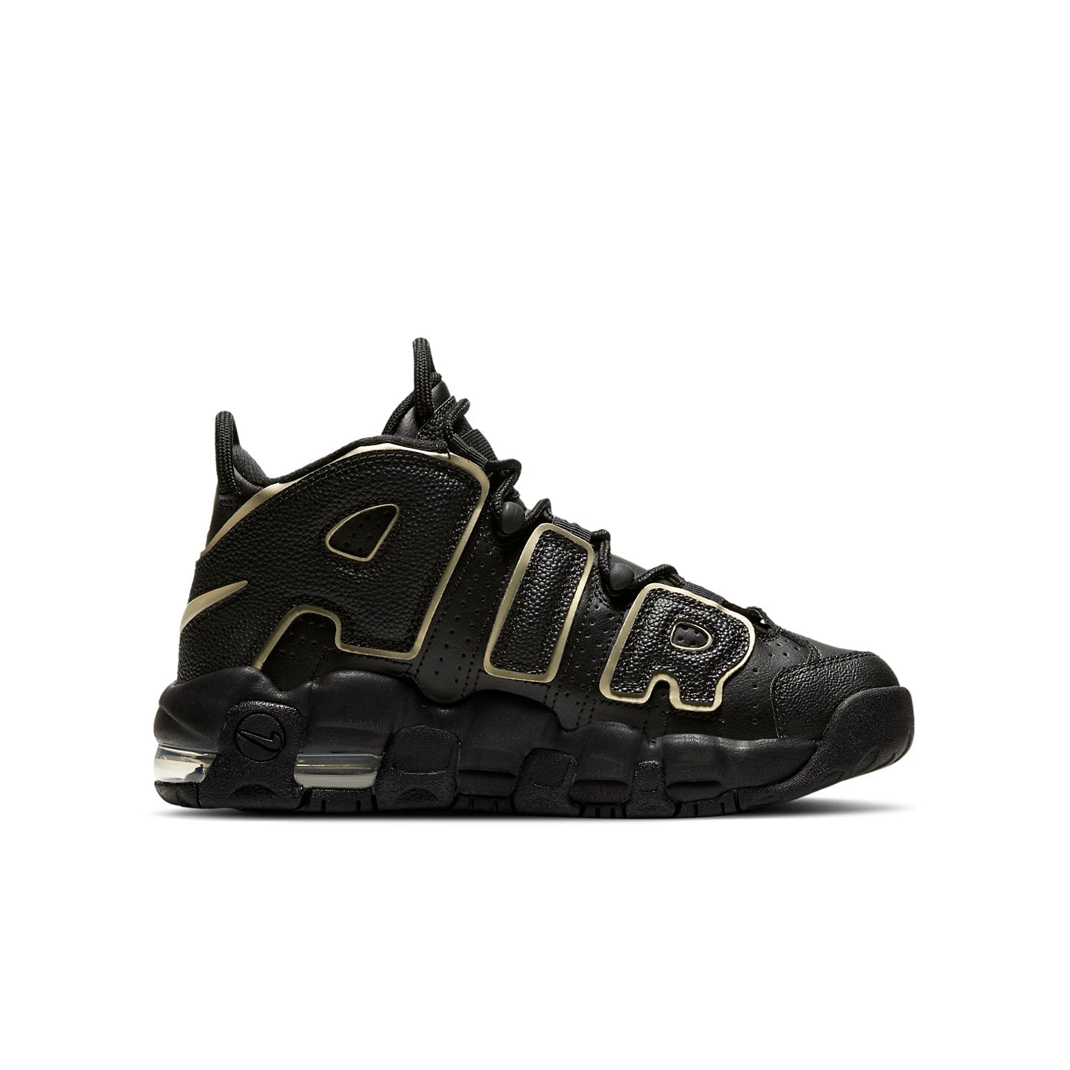 (GS) Nike Air More Uptempo 'Black Metallic Gold Star' DD3038-001