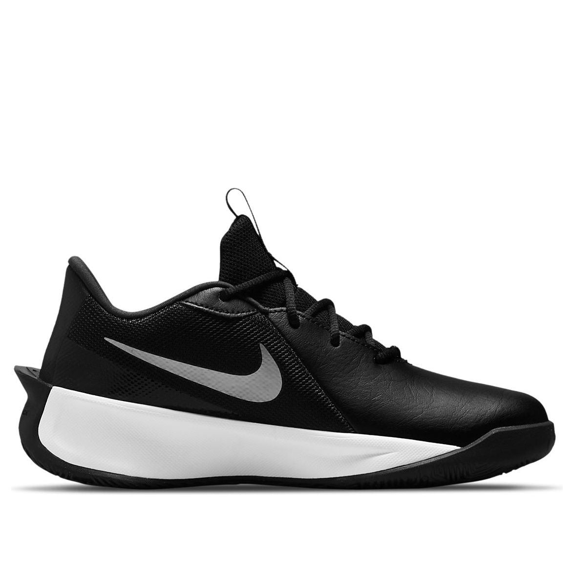 (GS) Nike Team Hustle Quick 3 'Black Metallic Silver' DA2781-002