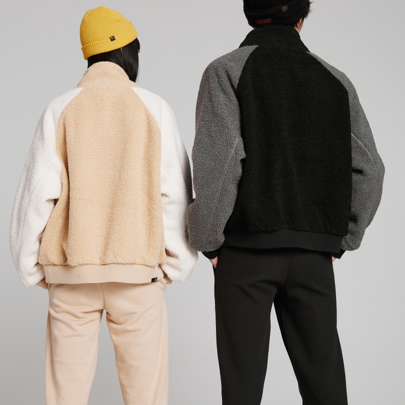 PUMA Reglan Sleeve Sherpa Jacket 'Black' 539569-01