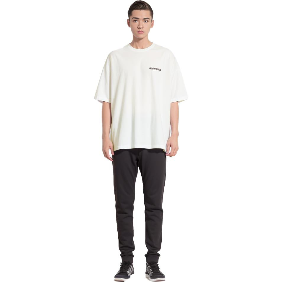 Balenciaga BB Logo T-Shirt 'White' 612966TOVO99081