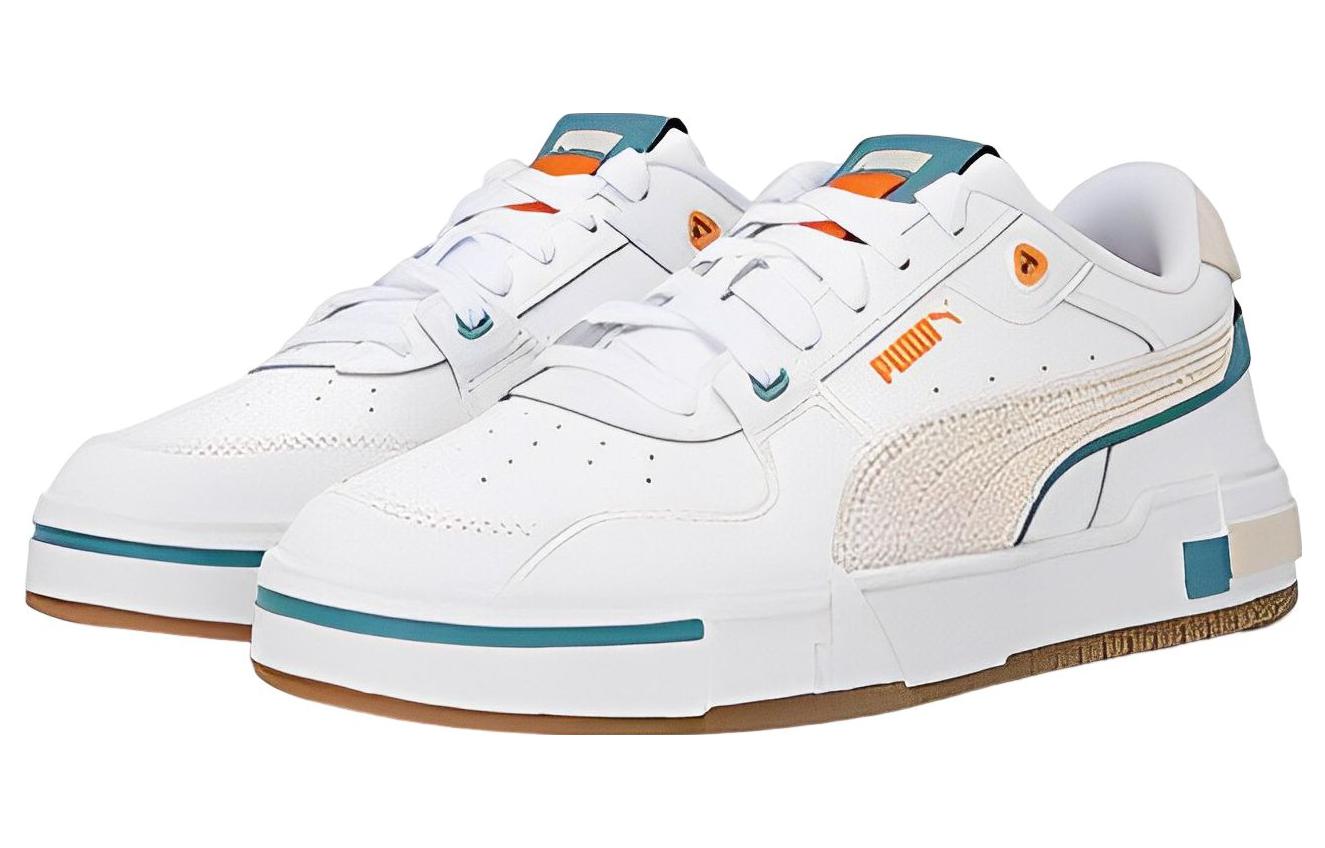 PUMA Skate Shoes 'White Brown Green' 393276-02