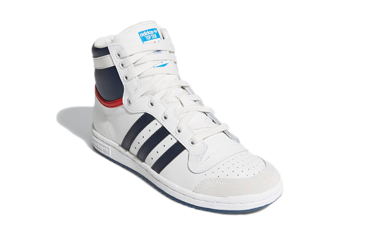 (GS) adidas Top Ten High J 'White Dark Blue' D74481