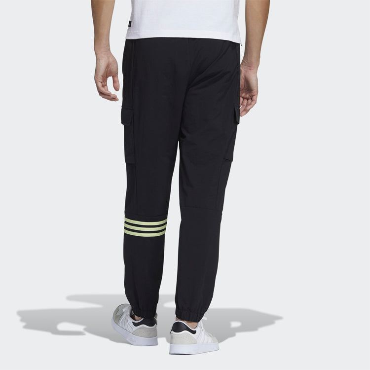 adidas neo M Ss May Wv Tp1 Casual Elastic Sports Long Pants Black GP4793