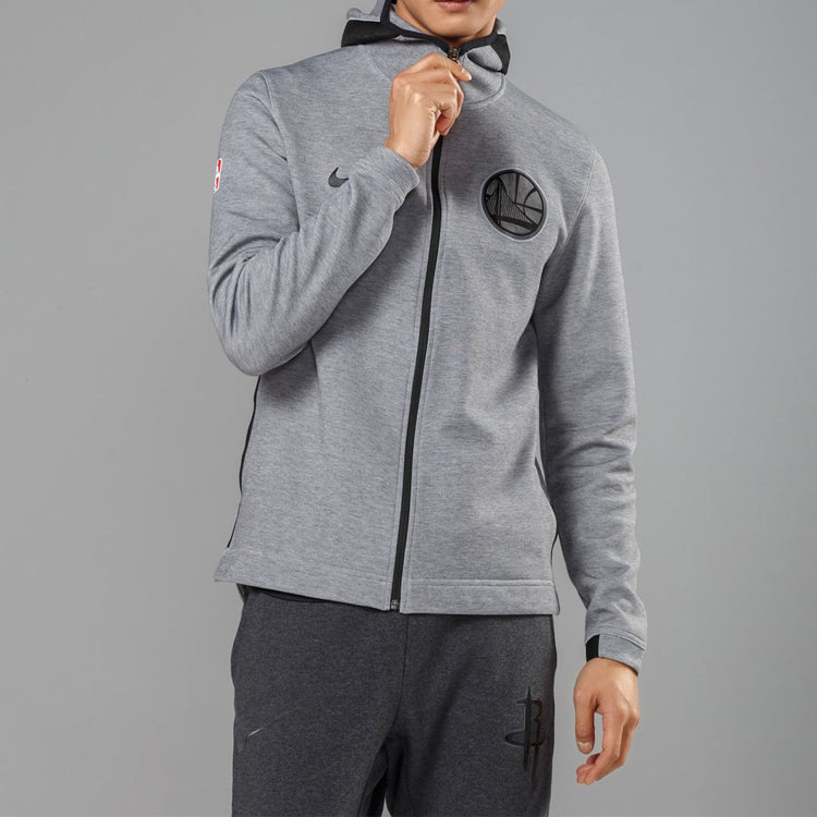 Nike Warriors Showtime Sports Logo Casual Jacket Cardigan Gray 911116-021