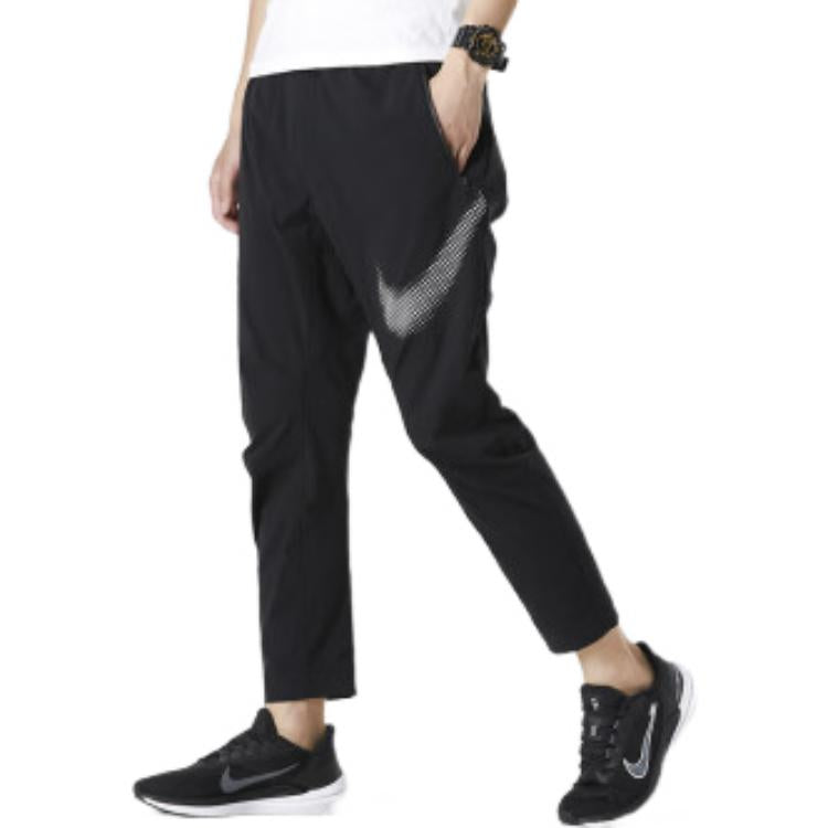 Men's Nike As Nsw Swsh Pant Wvn Large Logo Woven Sports Pants/Trousers/Joggers Autumn Black DZ3029-010